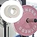 Aymzbd 2X Barbell Micro Weight Plates Barbell Weights Add-on Change Weight Plate for Micro Loading Fitness Enthusiasts Bodybuilder, White, 0.25kg
