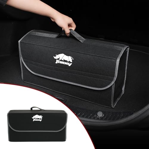 ジムニー 車用 トランク 収納ボックス, Jimny jb64 ジムニーシエラ 専用アクセサリー, 車用品ツールボックス 小物置き 車内収納グッズ, フェルト素材 折り畳み カー用品 (01)