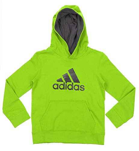 adidas Big Boys Youth Game Ready Pullover Fleece Hoodie, Green Grey