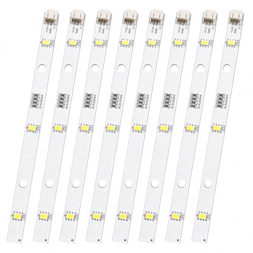 8PCS LED Fridge Strip Light DC12V 2W Refrigerator Lighting Bar Replacement, Energy Strip E56334, Universal Replacement Light for Fridge Freezer Interior Illumination (16×1cm) [Energy Class G] (8)