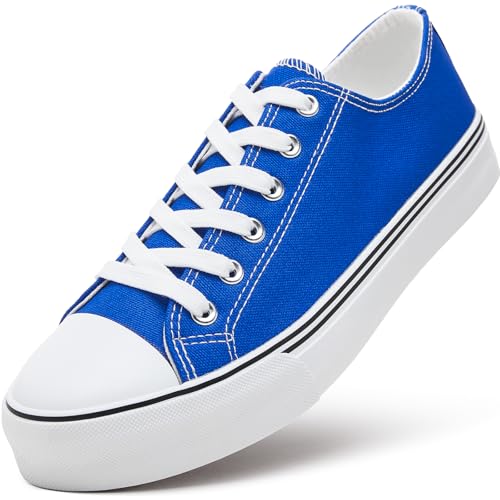 Image of ZGR Mens Classic Casual Shoes,Lace-up Fashion Sneakers,Low Top Canvas Sneakers for Men
