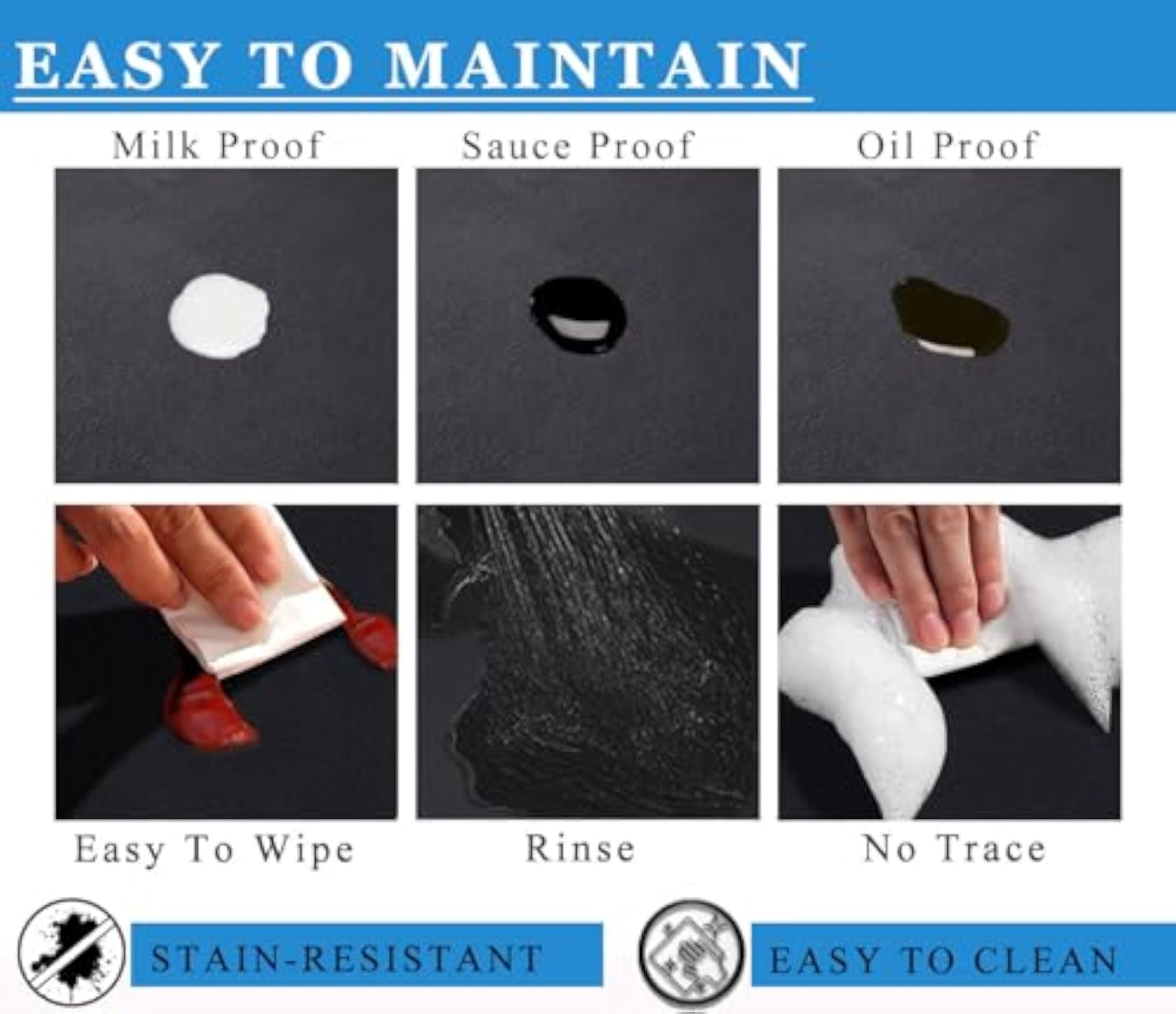 Coffee Mat for Countertops, Absorbent Rubber Mat