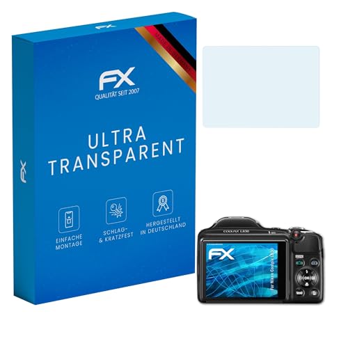 atFoliX Lámina Protectora de Pantalla compatible con Nikon Coolpix L830 Película Protectora, ultra transparente FX Protector Película (3X)