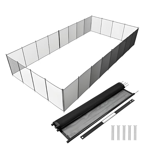 Cerca de Seguridad para Piscina 4 ft x 48 ft, Barrera de Aluminio miniatura 1