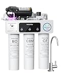 Waterdrop T3-M Remineralization Reverse Osmosis System, NSF/ANSI 372 Certified, 9-Stage RO Water Filter, 450 GPD Tankless Water Filtration System, 2:1 Pure-to-Drain Ratio, Plug-in Required