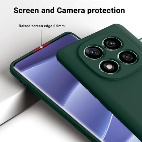 Image of Back Cover Compatible with Mi Redmi Note 15 Pro 5G | Full Camera Protection | Premium Liquid Silicon Case | Flexible Bumper Case for Mi Redmi Note 15 Pro 5G (Green)
