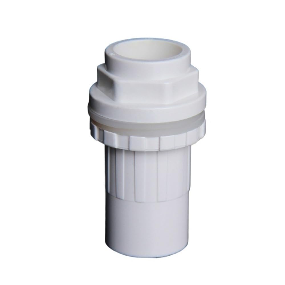 Mogahin White Water Tube Elbow Water Overflow Bottom Joint, 20~50Mm Garden Home Inlet Outlet Joints Straight Drainage Connector 1Pc(,32Mm)