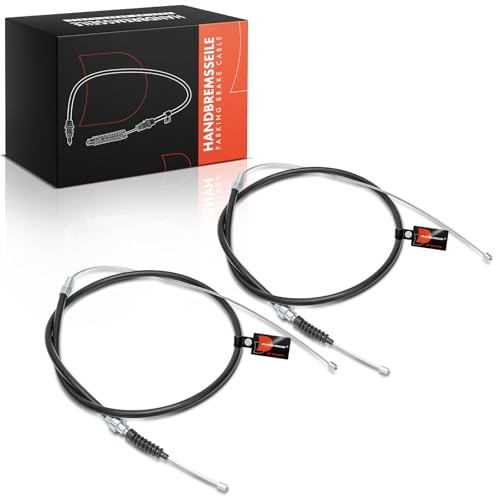 Frankberg 2X Handbrake Cable Rear Compatible with A3 8L1 1.6L-1.9L 1996-2003 B.o.r.a 1J2 1.4L-2.0L 1998-2013 Octa.via I Estate 1U5 1.6L-2.0L 1998-2010 Replace# 1J0609721E