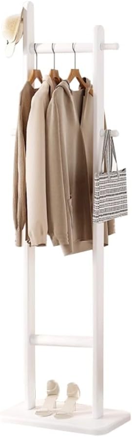 Free Standing Clothes Hanger Stand With Shelves, Multifunctional Corner Coat Rack & Hanging Bar For Bedroom And Hallway, Versatile Clothing,B-40CM