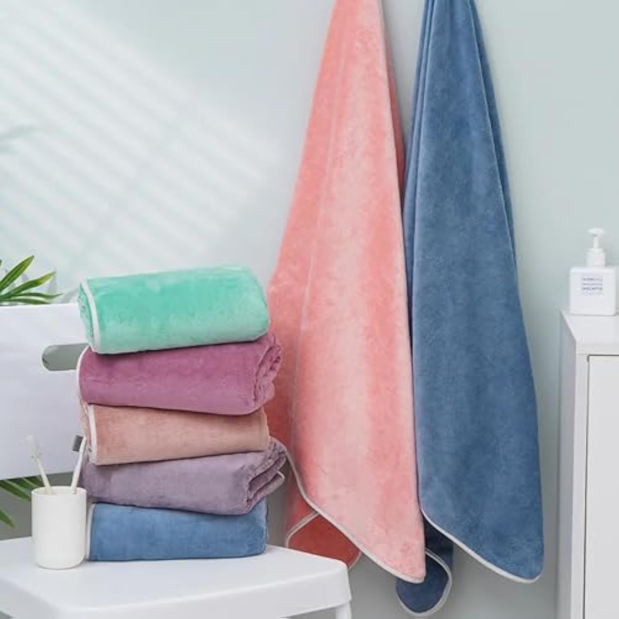 Microfiber Premium Bath Towel, Ultra-Soft & Quick-Dry