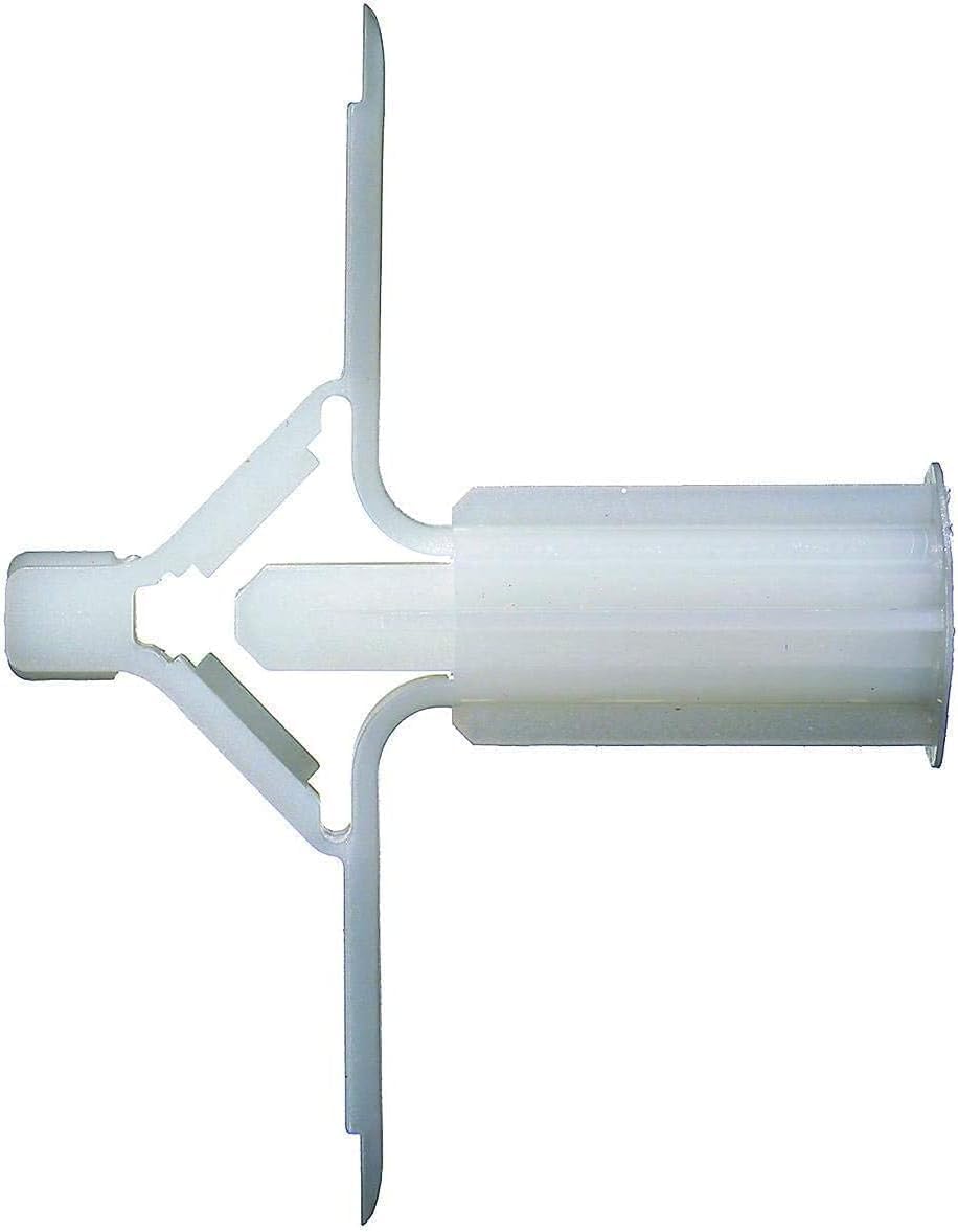 BUCKSTOREe Nylon Butterfly Fisher plug plastic butterfly wall plug Plastic Anchor For Drywall Double Gypsum Board Nylon Butterfly Fisher plug PACK OF 50 (6MM)