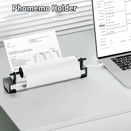Support d'imprimante mobile compact et stable noir pour bureau à domicile
