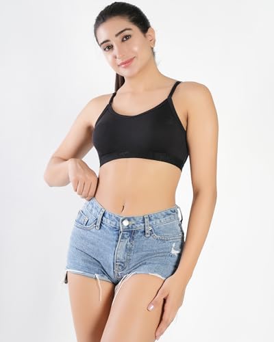 Image of Medium Impact Sports Bra for Women | Daily Use | Non-Wired | Non-Padded | Seamless Bra | Full Coverage | Suitable for Gym,Yoga,Workout