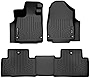 SMARTLINER Custom Fit All Weather Floor Mats 2 Row Liner Set Black Compatible with 2022-2023 Acura MDX