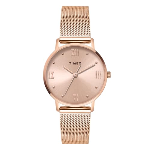 TIMEX Analog Watch for Women with Round Dial & Water Resistant Wo...