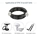 MOOKEERF TNC Male to TNC Male Coax Cable 10FT, 50 Ohm RG58 Coaxial Cable with TNC Connectors for GPS Navigation Antenna,RTK Surveying Antenna,Wireless mic System