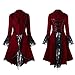 Produktbild Damen Vintage Mantel Gothic Kostüme Cosplay Langarm Hoodie Pullover mit Kapuzen Lace Up Lange Kleid Umhang unregelmäßigen Saum Punk Sweatshirt Streetwear Kapuzenmantel Jacke Freizeitjacke Outwear