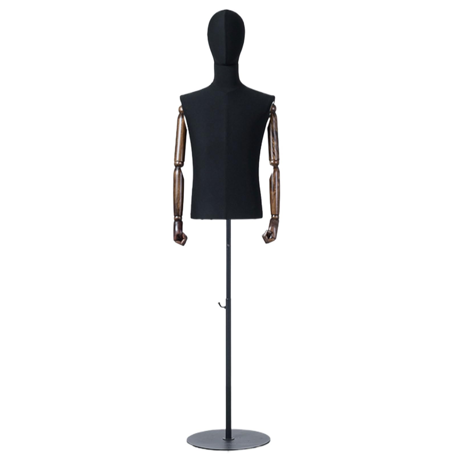 Maniqui Regulable Costura Viene con Una Base De Metal Estable, Manipulador de Simulación Flexible, Maniquí Ser Aplicable Ropa, Vestidos, Joyas, Exhibición de Costura ( Size : Circle , Color : Simulati