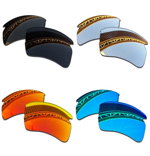 Image of 1.5MM Polarized Replacement Lenses for Oakley Flak 2.0 XL OO9188 59mm Sunglasses, Anti-Scratch | Perfectly Fit