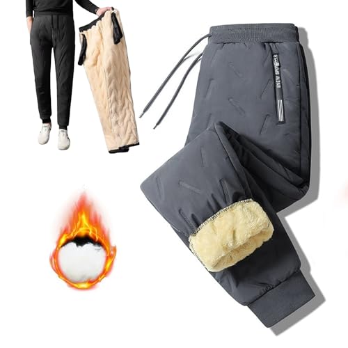 Pantalon thermique pour l'hiver contre le froid et la pluie avec serrage en polaire