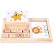 Zylina Matching Letter Game - Juego de letras de madera para ortografía y aprendizaje, juego para preescolar, guardería, juguete educativo para niños