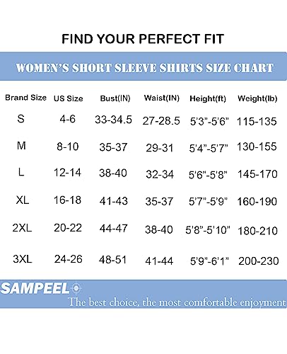 Women Bacic Trendy Tops V Neck Summer Dressy Tee Shirts Floral Tops Rose White M #TOP3