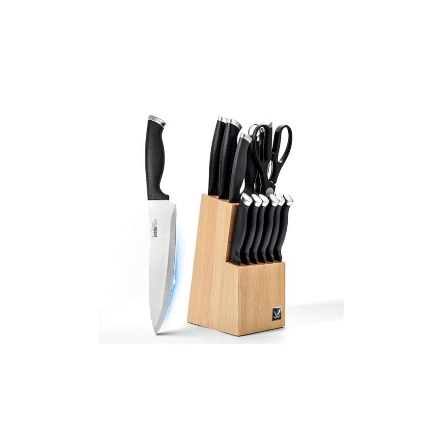 Petalirs-Knife-Set-14-Pieces-Kitchen-Knife-Set-with-Wooden-Block-Dishwasher-Safe-German-Stainless-Steel-Knife-Block-Set Petalirs Knife Set, 14 Pieces Kitchen Knife Set with Wooden Block, Dishwasher Safe, German Stainless Steel Knife Block Set