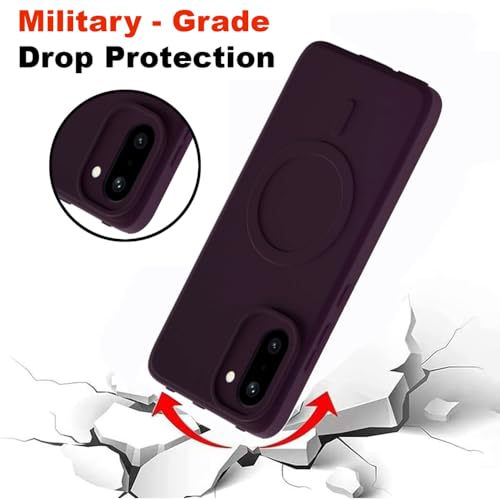 Image of Back Cover Compatible with OnePlus 15R 5G | MagFit Ring Design (Non-Magnetic) | Shockproof Case | Anti-Slip Grip | Raised Camera Edges | Slim Protective Case for OnePlus 15R 5G (Purple)