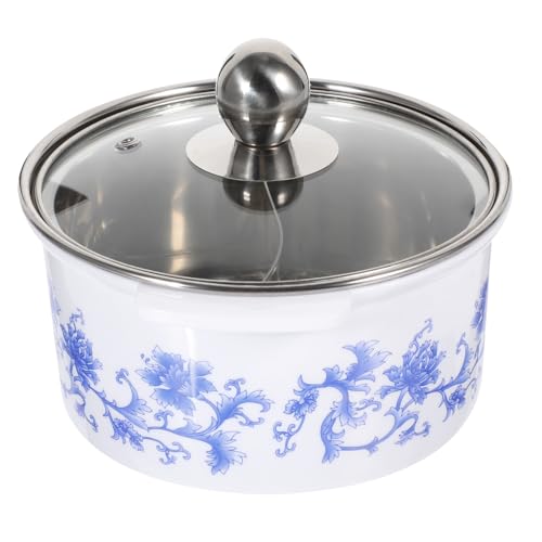 Casserole double compartiment induction petite taille acier inoxydable blanc - 2