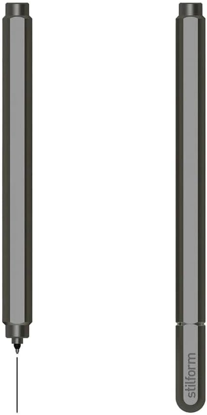 Arc Gel Pen – Premium Titanium Matte Finish with Magnetic Cap, Fine Tip Rollerball with Pilot Refills, Ergonomic Design