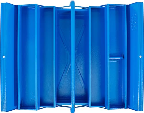 BGS 33002 | Metall-Werkzeugkasten | leer | 530 x 200 x 200 mm | 5 Fächer | Stahlblech