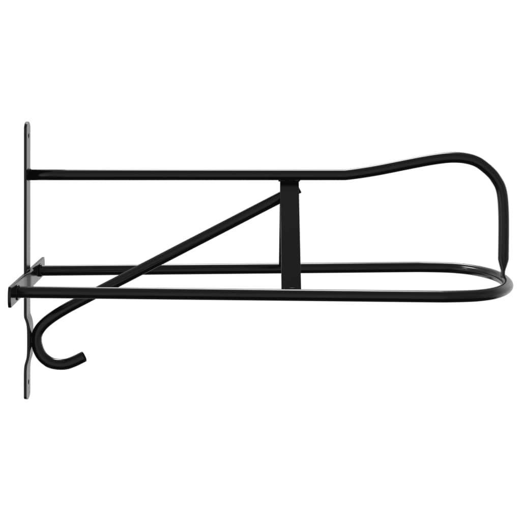 Soporte para Sillas de Montar de Pared - Organizador de Equipo Equestre, Negro, Hierro, 57 x 22,5 x 30 cm