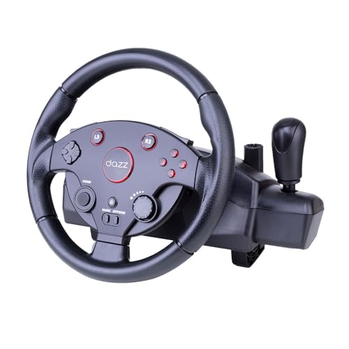 Volante & Pedal Force Driving PS4/PS3/PC/XBOXONE/XBOX360 Preto Dazz