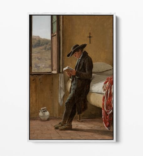Impression sur toile Martin Rorbye pour salon chic avec cadre blanc - 2