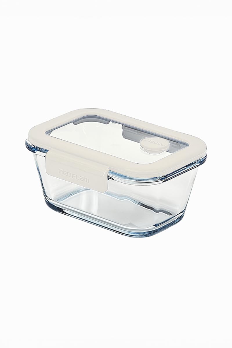 Neoflam Fika Glace Vakumlu Cam Saklama Kabı 460 ML Bej