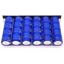 Super Capacitor 6pcs/Set Super Farad Capacitor 16V 16.6F High Current Ultracapacitor for Board for for Car Automotive Rectifi, 12 x 2 x 6.2cm, Blue