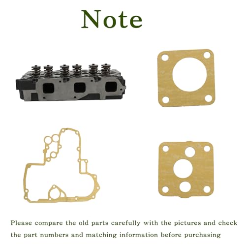 Image of Engine Cylinder Head Kits Replacement for Kubota Tractor L2900 L3000 L3010 L3130 D1503