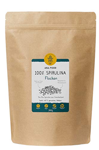 Bio Spirulina Flocken 500g ● in Europa angebaut ● Vegan ● Rohkost-Qualität ● Ohne Zusatzstoffe ● Kontrolliert und in Deutschland abgefüllt Cover