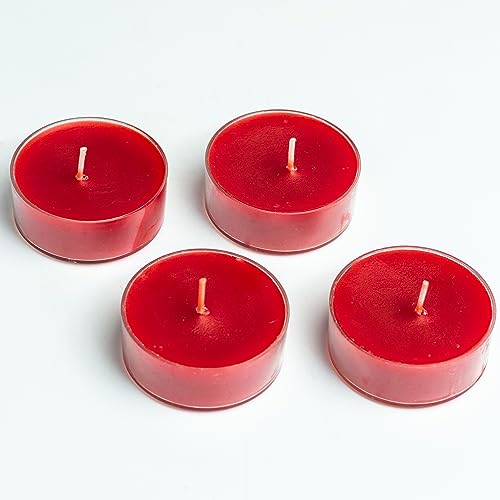 Image of AuraDecor Scented Soy Wax Acrylic Jumbo Tealight Candle, Organic Luxury Aroma, Aromatic /Aromatherapy Votive Candle || Burn Upto 9 Hours (Dark Love, Set of 4 Jumbo Tealight)