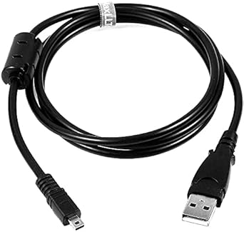 كابل كاميرا UC-E6 USB سلك نقل الصور متوافق مع نيكون Coolpix 2100 2200 3100 3200 3700 4100 4200 4600 5200 5600 5900 7600 7900840080
