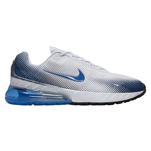 Air MAX Phoenix - Tenis de Correr para Hombre (Blanco/Game Royal/Obsidian Cyber), Blanco/Game Royal/Obsidian Cyber, 44 EU
