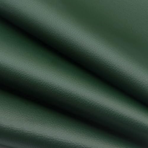 VIGAN 1 pièce de grande taille 100 x 137 cm auto-adhésif en cuir synthétique pour réparation de canapé (vert foncé) Cover