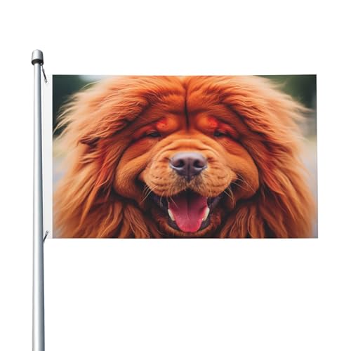 Niedliche Welpen-Flagge, doppelseitig, 90 x 150 cm, strapazierfähig, für den Innen- und Außenbereich