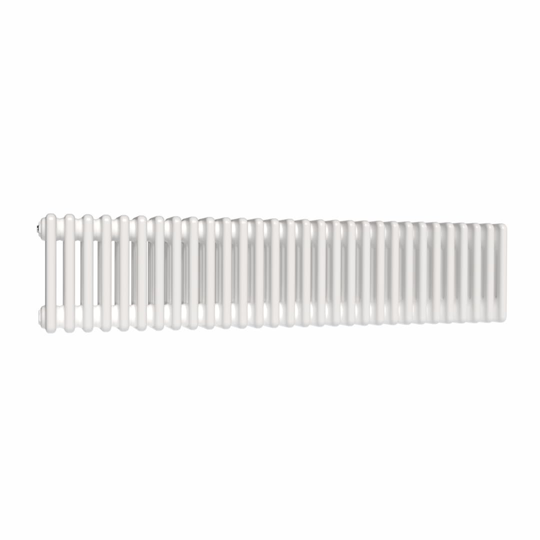 Lux Heat White Horizontal 4 Column Traditional Radiator 300Mm (H) X 1370Mm (W)