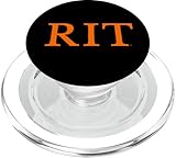 Officially Licensed Product. Rochester Institute of Technology RIT Orange Type PopSockets PopGrip para MagSafe