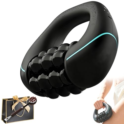 Flowrelief Massagerolle Knetet, Elektrisches Handmassagegerät Massagerolle Mit Rollen, Tiefengewebsmassage -3 Intensitätsstufen & Wiederaufladbar Für Nacken Rücken Arme Beine, Tiefe Verspannungen