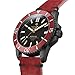 Orologio da sub automatico da uomo Meccaniche Veneziane Nereide Nero PVD Rosso...