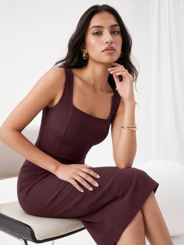 Image of Selvia Lycra Bodycon Dress for Women, One Piece Western Dress for Women