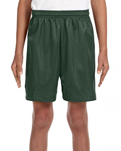 A4 Mens Nb5301A4 NB5301-AOR Lined Tricot Mesh Shorts