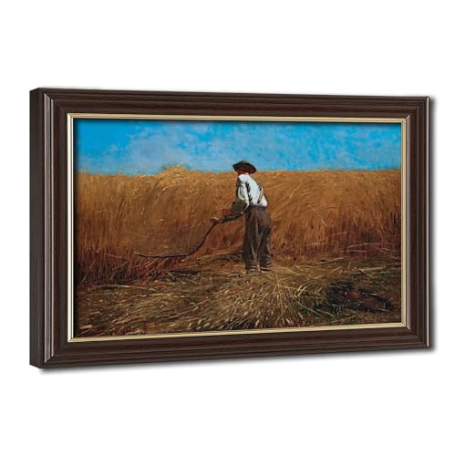 Toile The Veteran in A New Field Winslow Homer - Cadre à suspendre haute qualité